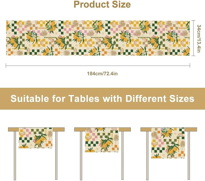 Tropical Summer Fruit Table Runner - Image 7