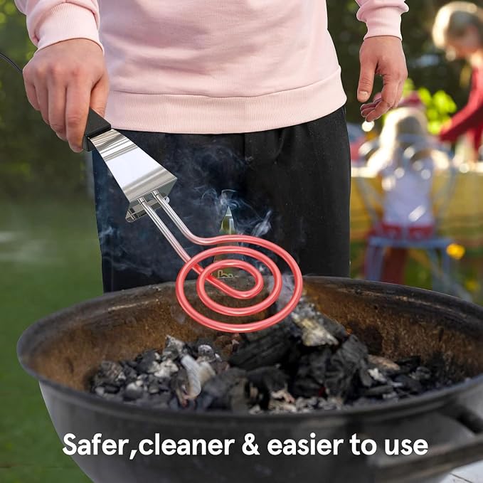 700W Electric Charcoal Starter for BBQ Grill Smoker Fireplace, Stove - Image 6