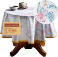 Maison d' Hermine Table Cloth Round Table 100% Cotton 63 Inches Tablecloth by MaisondHermine
