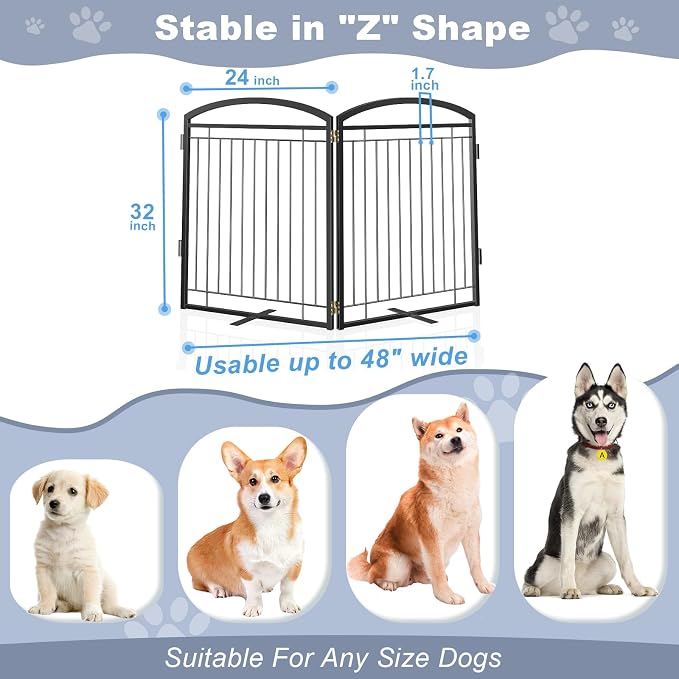 Full Metal Free Standing Dog Gate - Image 6