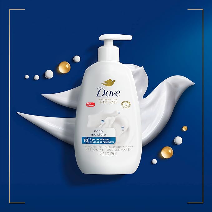Dove Advanced Care Hand Wash Deep Moisture 4 Count - Image 4