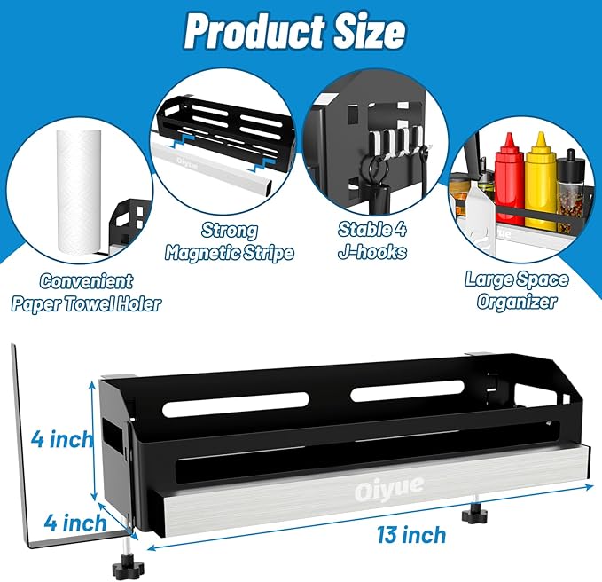 Griddle Caddy for Blackstone Griddles 17"/22"/28"/36"/Prep Cart, Space Saving - Image 2