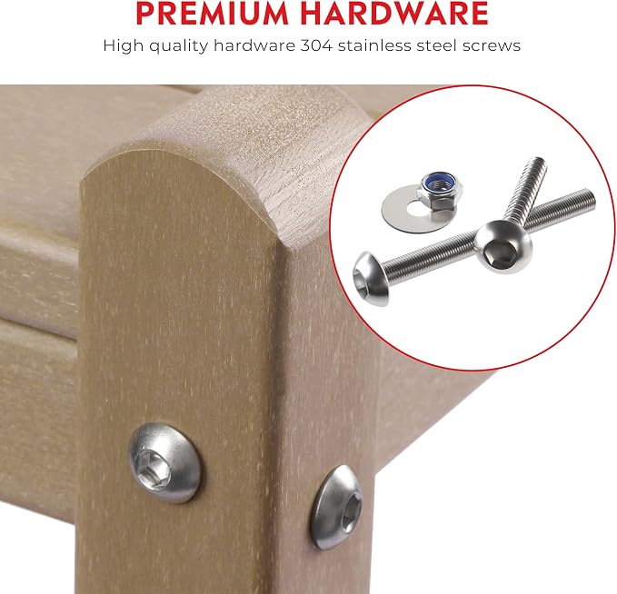 Costaelm Outdoor Side Table, 2-Tier Small Patio Coffee Tables - Image 7