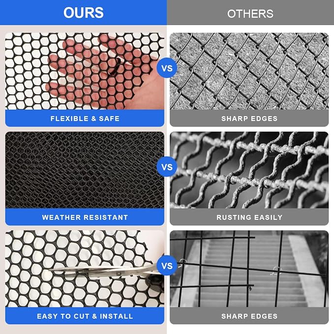Plastic Chicken Wire Mesh Fence Roll - Image 4
