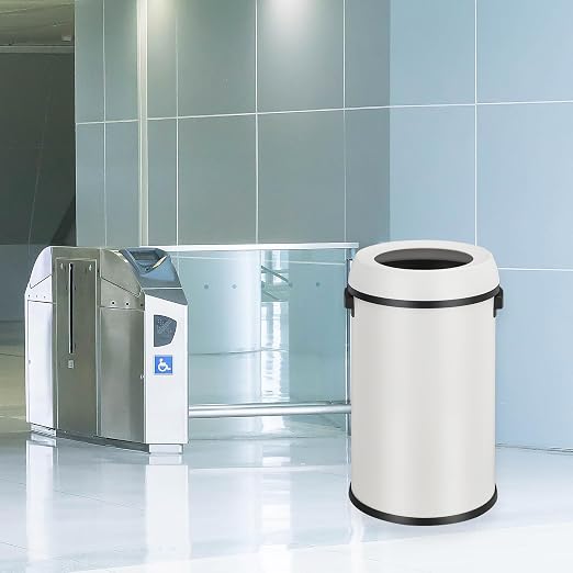 GarveeHome 17 gal/65 L Open Top Trash Can, Stainless Steel Rubbish Bin - Image 7