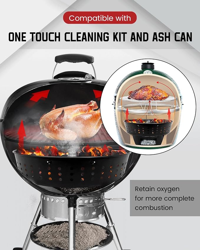 Fire Basket for Weber Kettle XL Big Size Green Egg Grill Airflow Charcoal - Image 3