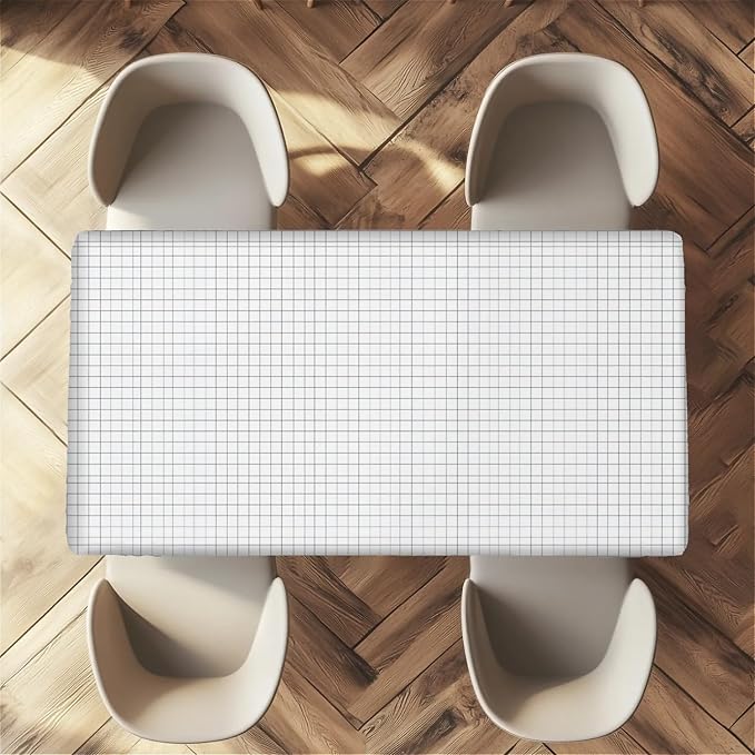 Rectangle Table Cloth Cover Waterproof Elastic Fitted Polyester Fitted - Image 5