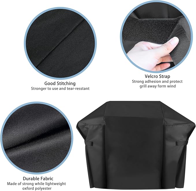 58" Grill Cover for Weber Genesis II, Genesis II LX 300 Series and Genesis 300 - Image 3