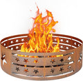 Fire Pit Ring, Outdoor Cooking Camping Steel Fire Ring Combo Insert DIY by WILD+DIGGER