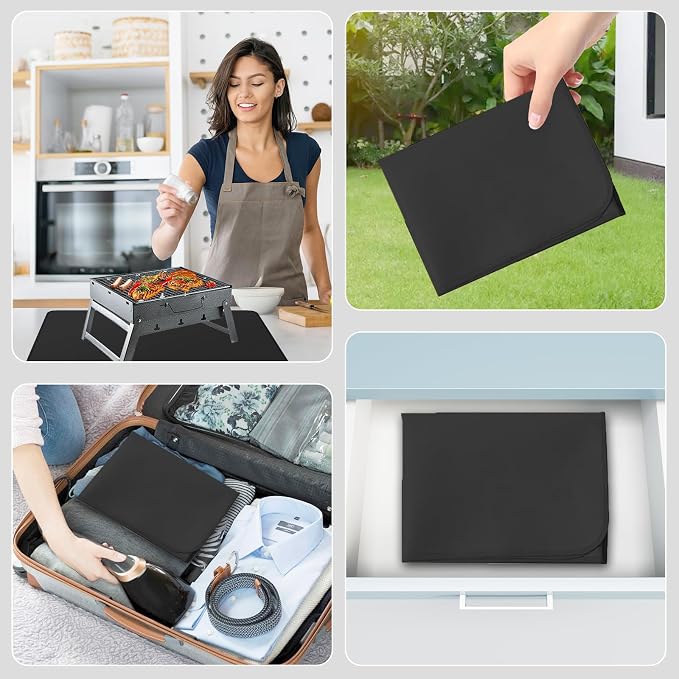 Heat Resistant Mat Under BBQ Grill, Fireproof Mat to Protect Outdoor Prep Grill - Image 6