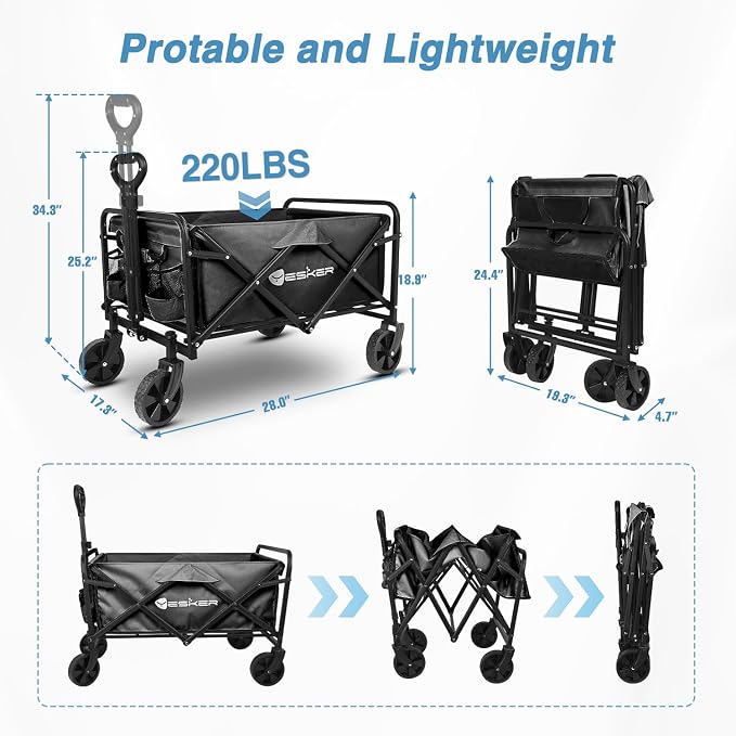 Yesker Foldable Wagon - Image 2