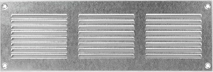 Repa Market 12x4 Inch Air Vent Cover/Galvanized Steel Louvered Grill Cover by RepaMarket