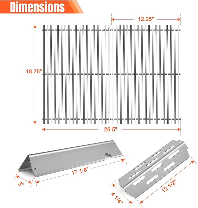 Stainless Steel Grill Flavorizer Bar Heat Plates - Image 2