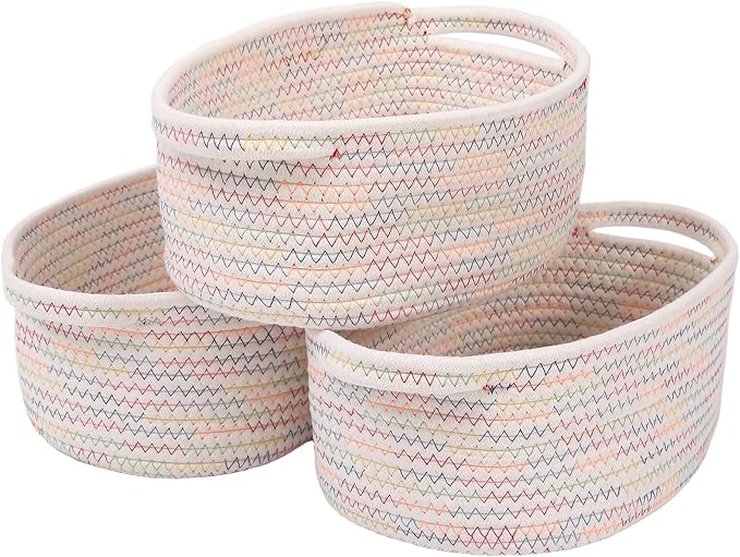 Woven Basket, Small Rope Storage Bin by JMvicyroam