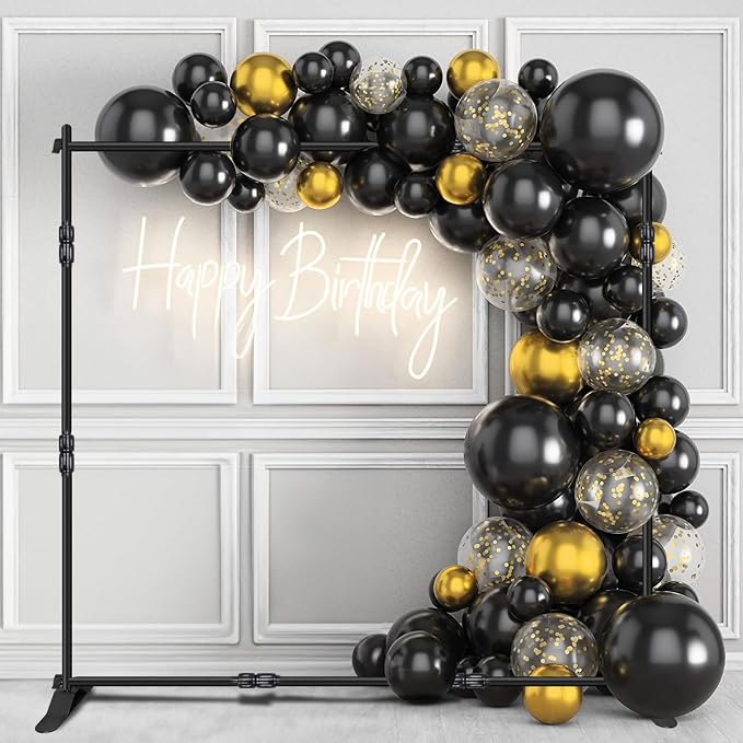 iElyiEsy Backdrop Banner Stand, 8x8FT Heavy Duty Adjustable Step and Repeat - Image 7