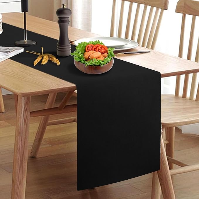Waterproof Wipeable Table Runner, Thick Farmhouse Table Runner, Dresser Runner by Rinpon