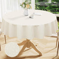 Smiry Round Table Cloth 60 Inch, Waterproof Wipeable Vinyl Tablecloths Protector by Smiry