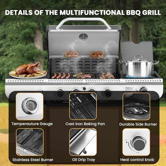G41 Gas Grill, 4-Burner Gas BBQ Grill - Image 2