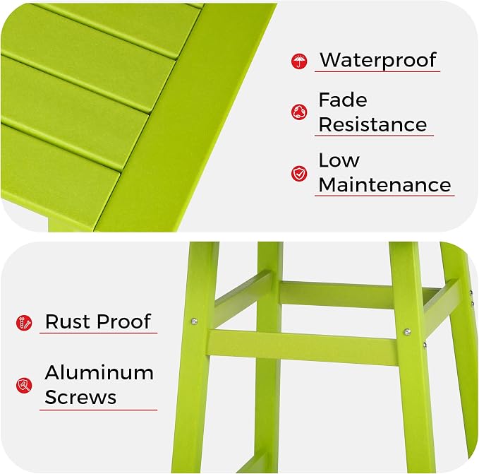 Costaelm Outdoor Bar Table, Patio Bistro Dining Pub Table - Image 6