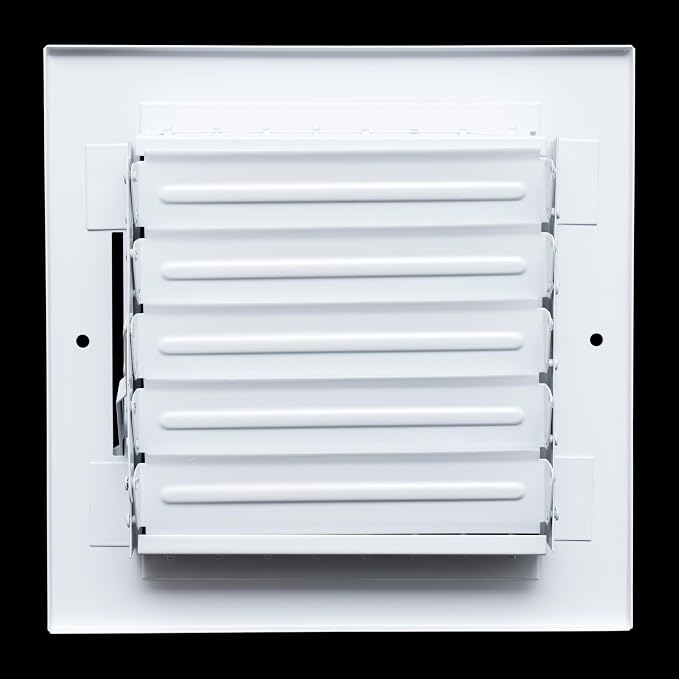 Fits 6x6 Duct Opening Steel Adjustable Air Supply Grille by Handua | Register - Image 5