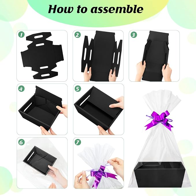 Fainne 74 Pcs Baskets for Gifts Empty Bulk DIY Empty Gift Basket Include 20 - Image 3
