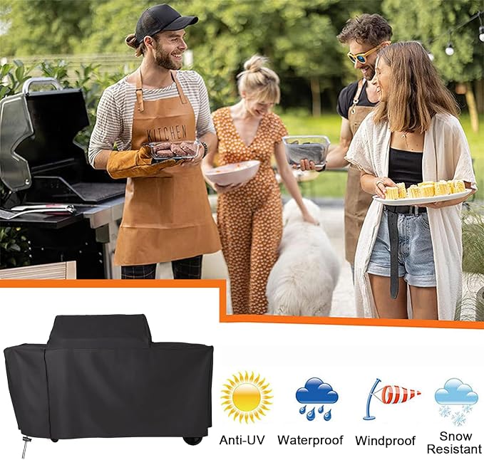 Grill Cover for Traeger Woodridge Pro and Woodridge Elite Grills, Waterproof - Image 2