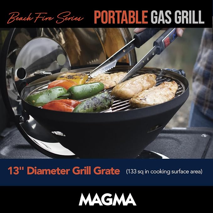 Magma C10-105-G Graphite Beach Fire Gas Grill | Portable Gas BBQ | Compact - Image 7