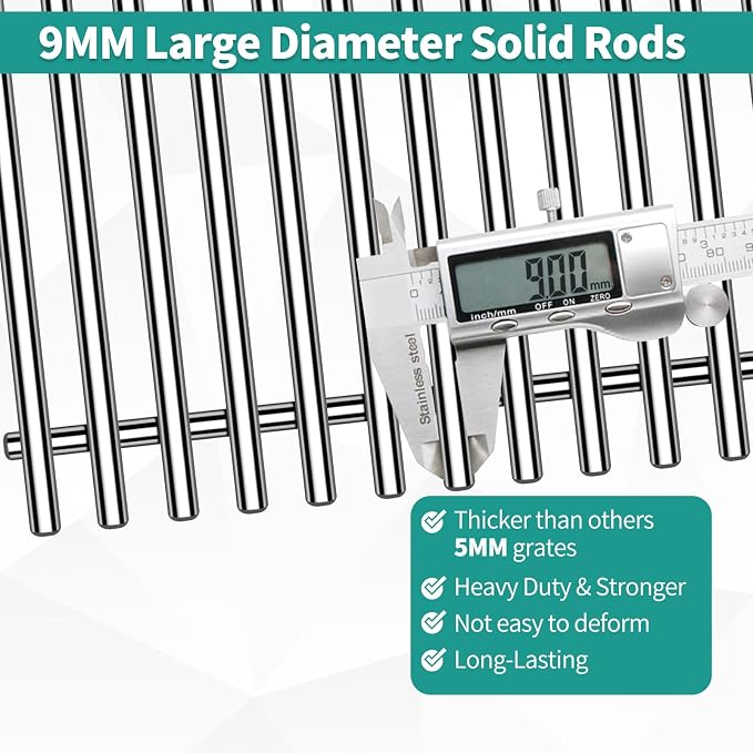9MM 15" Stainless Steel Grill Grates - Image 3