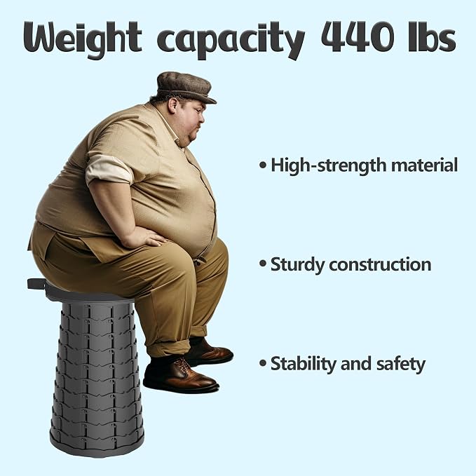 ALEVMOOM Upgraded Collapsible Stool - Image 4