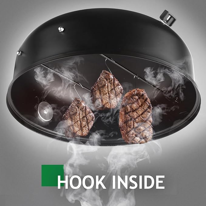3-in-1 Vertical Charcoal Smoker Grill - Image 7