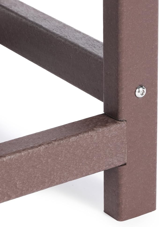 Costaelm Kids Outdoor Side Table, Small Patio HDPE Adirondack Square Table - Image 8