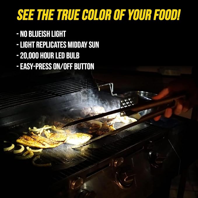 Grillight Grilling Essential Combo Gift Set: LED Light Spatula, Tongs & Bonus - Image 6