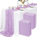 20 Packs Cheesecloth Table Runner 10FT Long Boho Gauze Fabric Table Runner by Lamshionow
