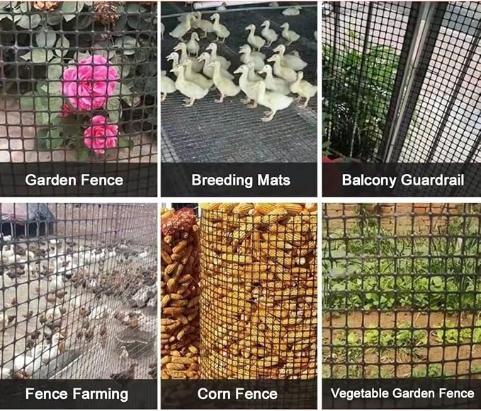 Plastic Garden Fence Animal Barrier, 3.28 x 66 FT Heavy Duty Hard Plastic Mesh - Image 6