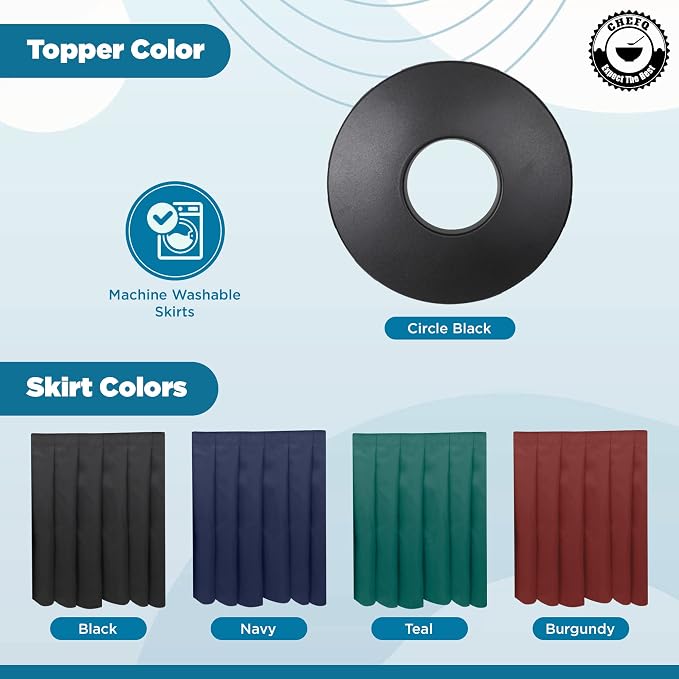 Black Trash Can Topper Cover - Image 5