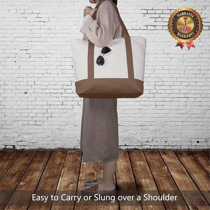 TOPDesign 6-Pack Canvas Tote Bags - Image 2