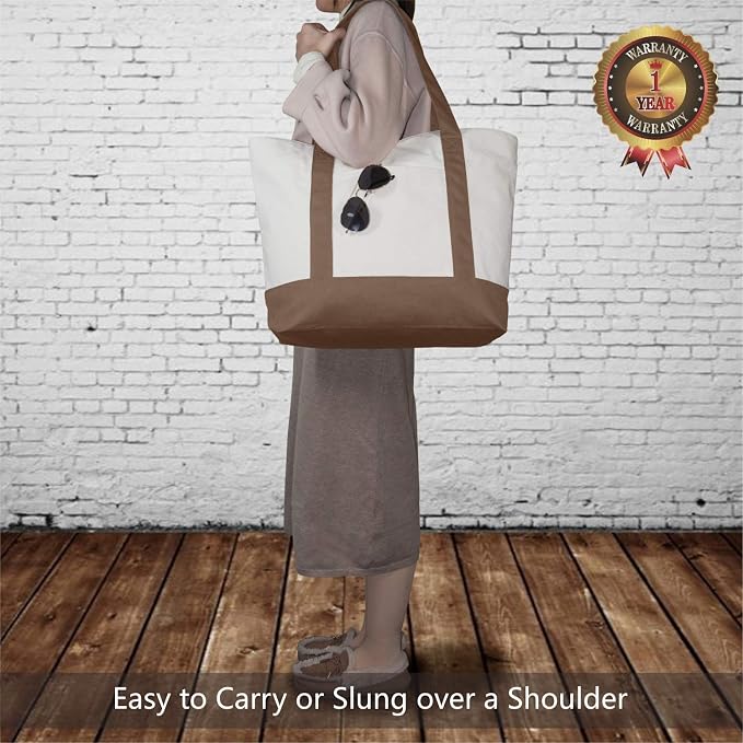 TOPDesign 3-Pack Canvas Tote Bags - Image 2