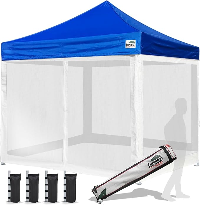Eurmax USA 10'x10' Pop-up Canopy Tent Commercial Instant Canopies by Eurmax