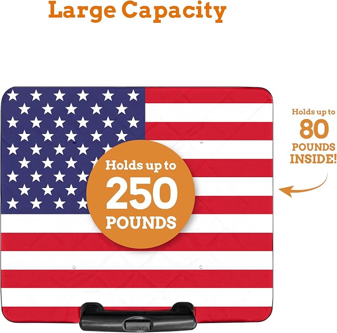 Inspired Living Collapsible Ultra-Slim Pack-N-Roll, 2 Wheel Utility Cart w/Lid - Image 3