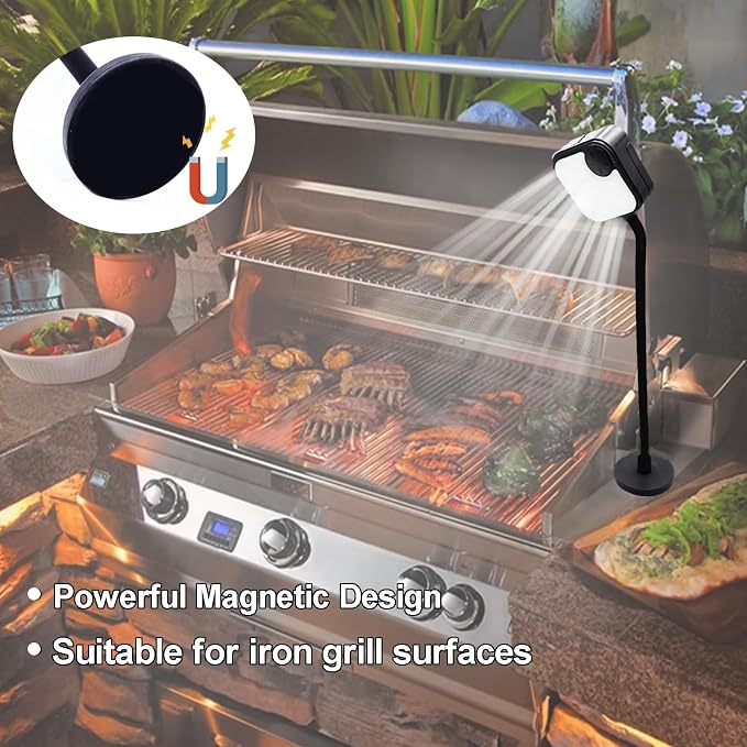 Grill Lights for Outdoor Grill, Magnetic Grill Lights Rechargeable Ultra-Bright - Image 5