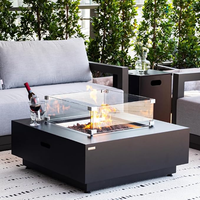Ashton 36” Propane Fire Pit Smokeless Firepit Converts to Outdoor Gas Fire Pit - Image 3