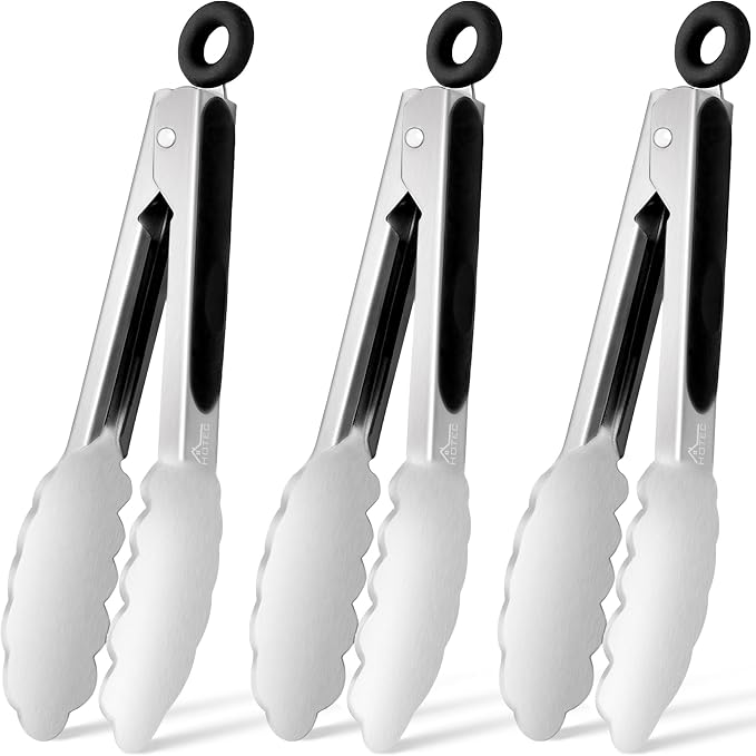 Hotec Mini Stainless Steel Kitchen Tongs by Hotec