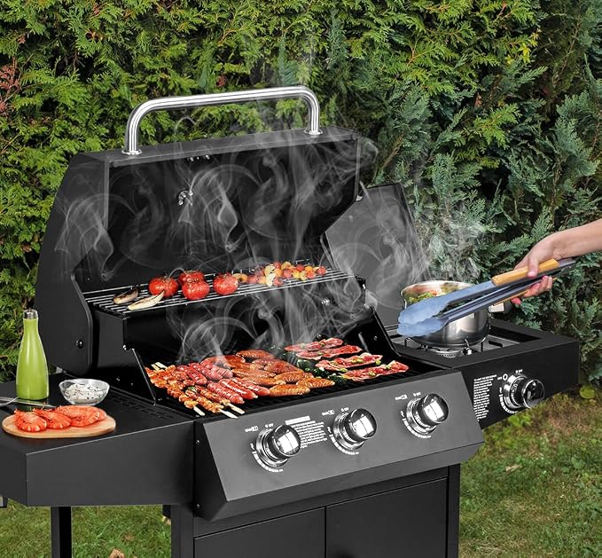 ROVSUN 3-Burner Propane Gas BBQ Grill - Image 4