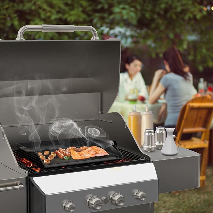 Onlyfire Universal Enamelled Cast Iron Griddle, BBQ Flat Top Griddle - Image 4