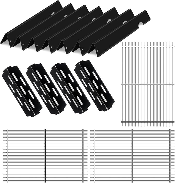 Grill Grate and Flavorizer Bars Heat Deflector Grill Parts by RuiTEERS