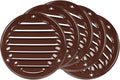 Repa Market 5-Pack 4 Inch Round Air Vent Cover/Brown Galvanized Steel Louvered by RepaMarket