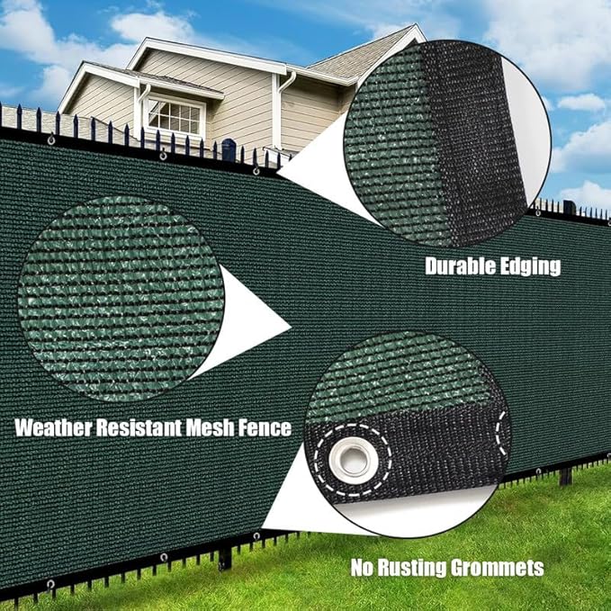 Privacy Fence Screen 5Ft X 141Ft Heavy Duty Outdoor Fencing Panels Windscreen - Image 4