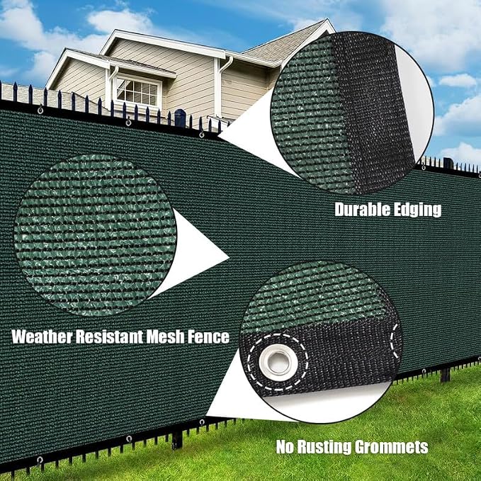 Privacy Fence Screen 3Ft X 39Ft Heavy Duty Outdoor Fencing Panels Windscreen - Image 4