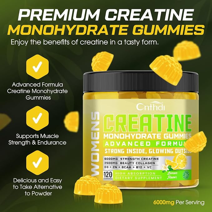 CNFDHI Creatine Gummies Monohydrate 6000MG, Pre-Workout - Image 2