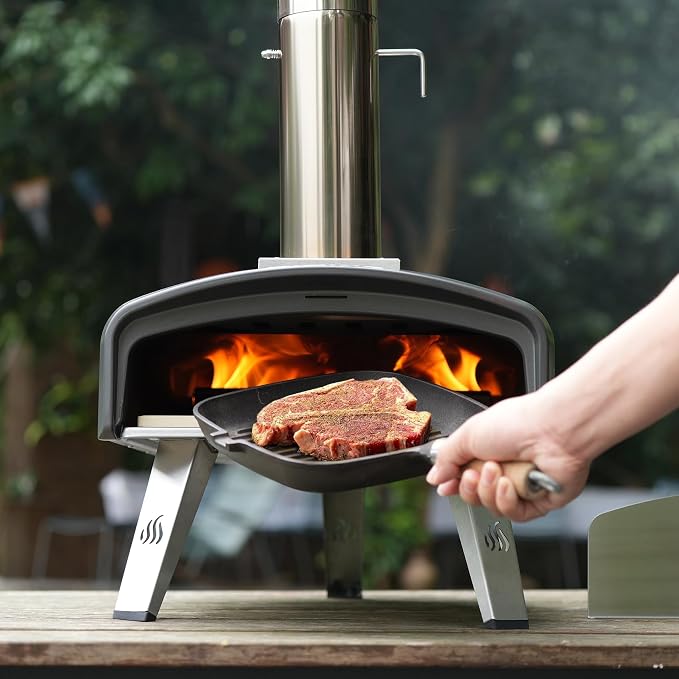 Mimiuo Outdoor Pizza Oven 12“ Wood Charcoal Fired Pizza Oven - Image 9